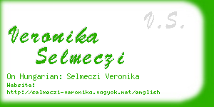 veronika selmeczi business card